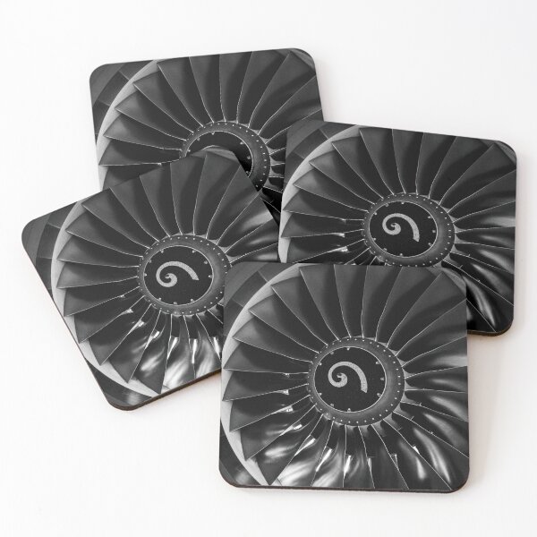 Item preview, Jet Engine Turbine Close-Up in Black and White designed and sold by FrankPeyPhoto.