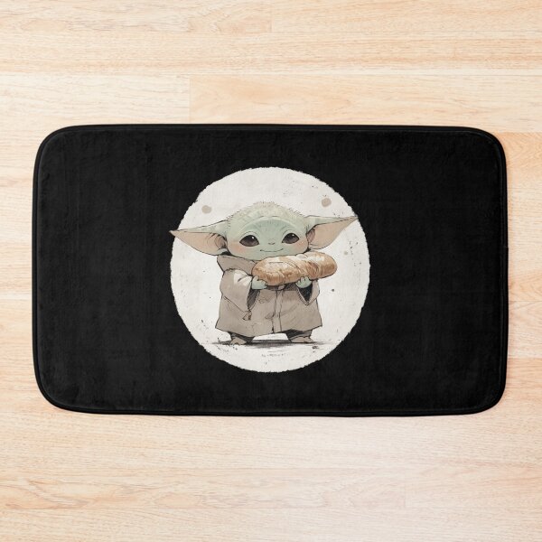 Item preview, BABY YODA WITH BREAD designed and sold by LIS AND MELIVERSO.