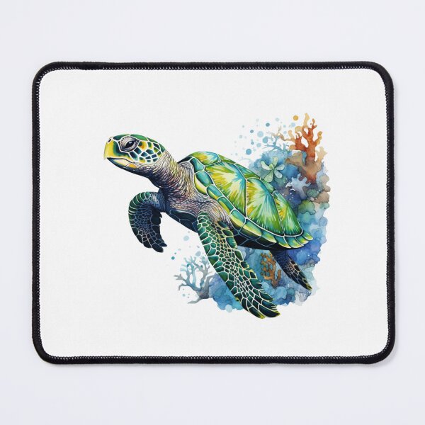 Item preview, Ocean Sea Turtle Watercolor coral designed and sold by The Digital Design Collective .