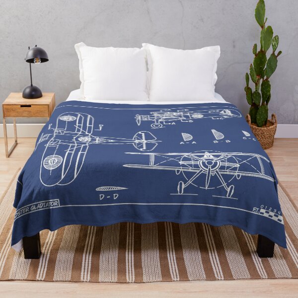 Item preview, Gloster Gladiator WW2 Biplane Fighter Blueprints designed and sold by MilitaryMart.