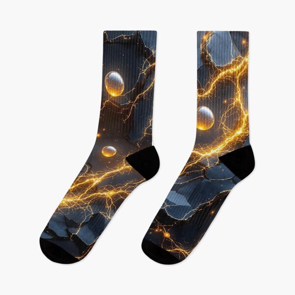 Item preview, Electric Energy Flow – Futuristic Lightning Abstract Art designed and sold by eyeconart.