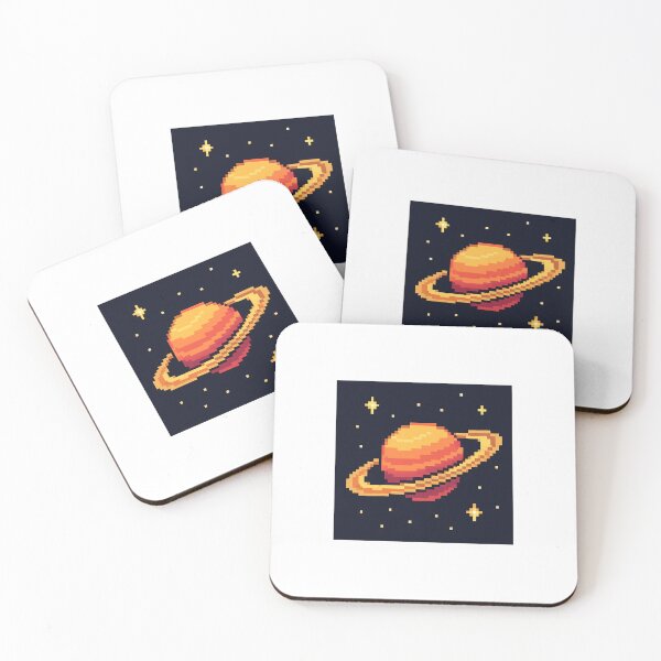 Item preview, Retro Pixel Space – Minimalist Astronaut and Planet designed and sold by BitCafeAI.