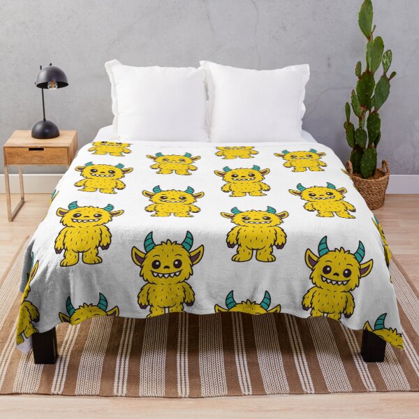 Item preview, Horned Yellow Monster designed and sold by LoveWithYou.