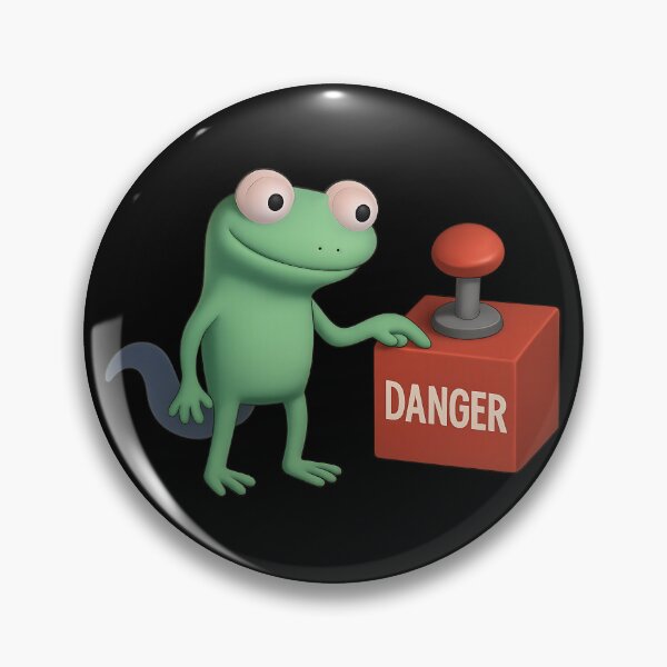 Item preview, Lizard Meme Button designed and sold by Marcicev-Bojan.