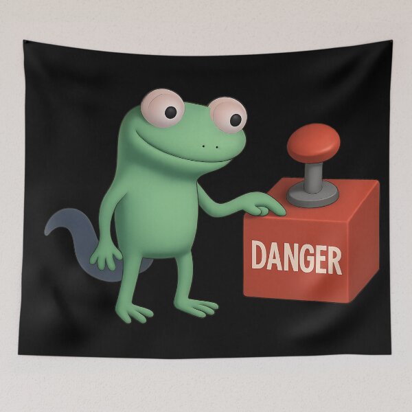 Item preview, Lizard Meme Button designed and sold by Marcicev-Bojan.