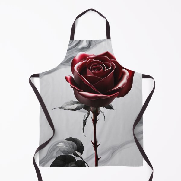 Item preview, Dark Red Gothic Rose with Black and Gray Leaves on Abstract Background designed and sold by Uniquely Yours.