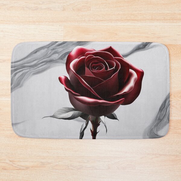 Item preview, Dark Red Gothic Rose with Black and Gray Leaves on Abstract Background designed and sold by Uniquely Yours.