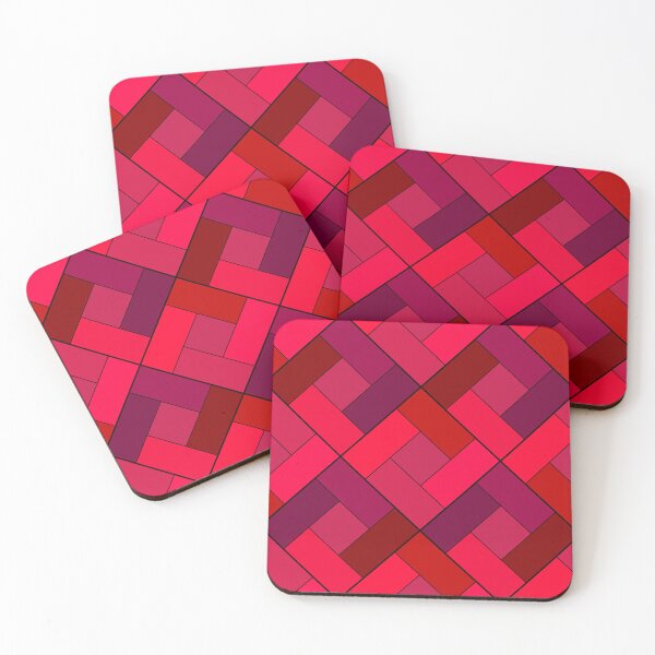 Item preview, Geometric patchwork plaid made of multicolored patches designed and sold by fuzzyfox.