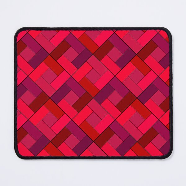 Item preview, Geometric patchwork plaid made of multicolored patches designed and sold by fuzzyfox.