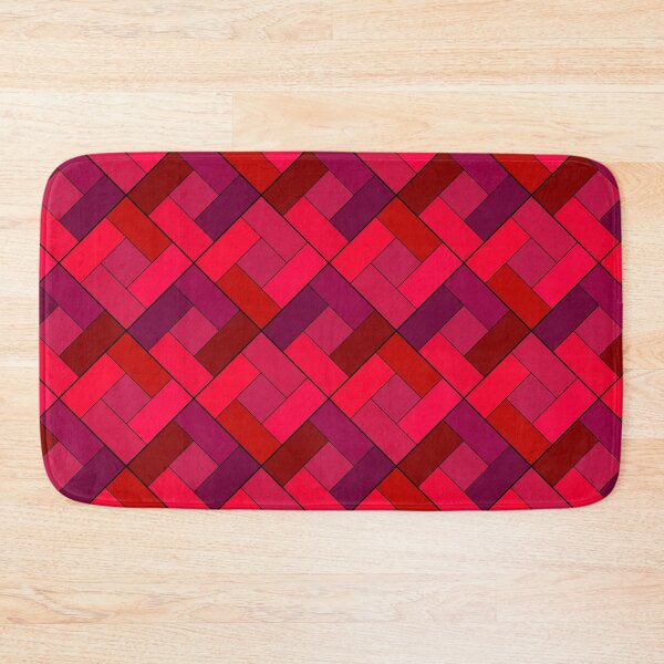 Item preview, Geometric patchwork plaid made of multicolored patches designed and sold by fuzzyfox.