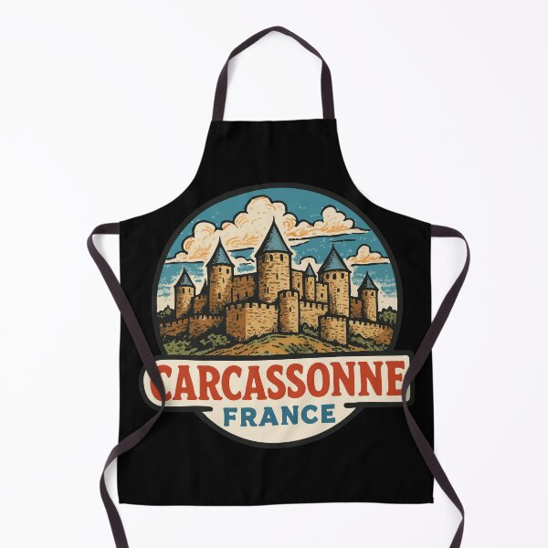 Item preview, Carcassone France Retro Travel designed and sold by TomFrontierArt.
