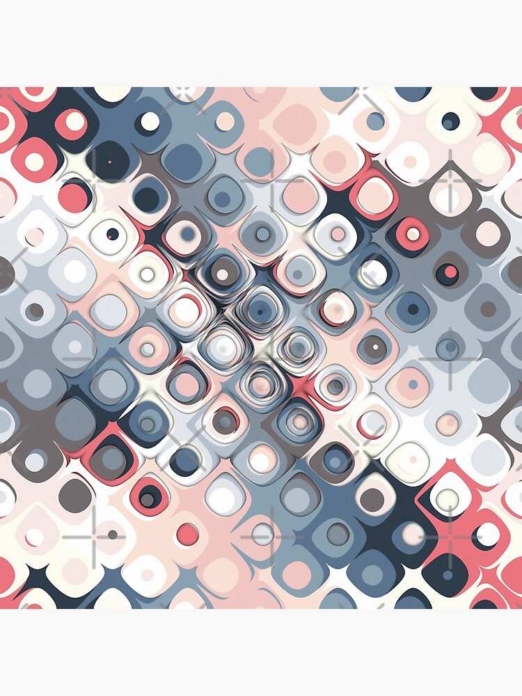 Abstract Pastel Shapes Pattern by perkinsdesigns