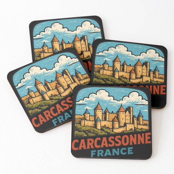 Item preview, Carcassone France Retro designed and sold by TomFrontierArt.