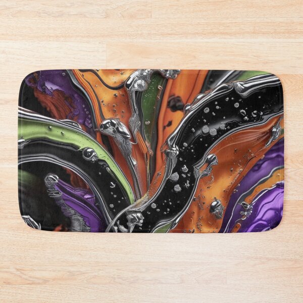 Item preview, Abstract Chrome Vines in Orange, Green, Purple, and Black designed and sold by Harmonic_Layers.