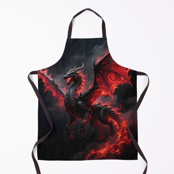 Aperçu de l'œuvre Dragon d'ombre aux ailes de feu créée et vendue par LuckCraftStudio.