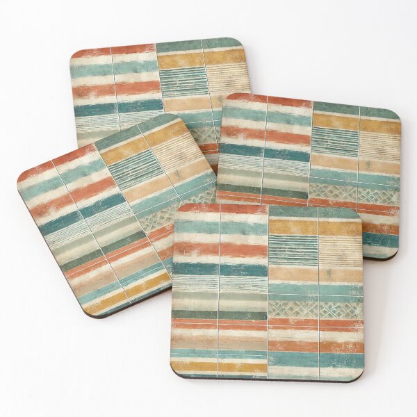 Item preview, Sun-washed Coastal Stripes – Watercolour Market Pattern designed and sold by Silmoyo.