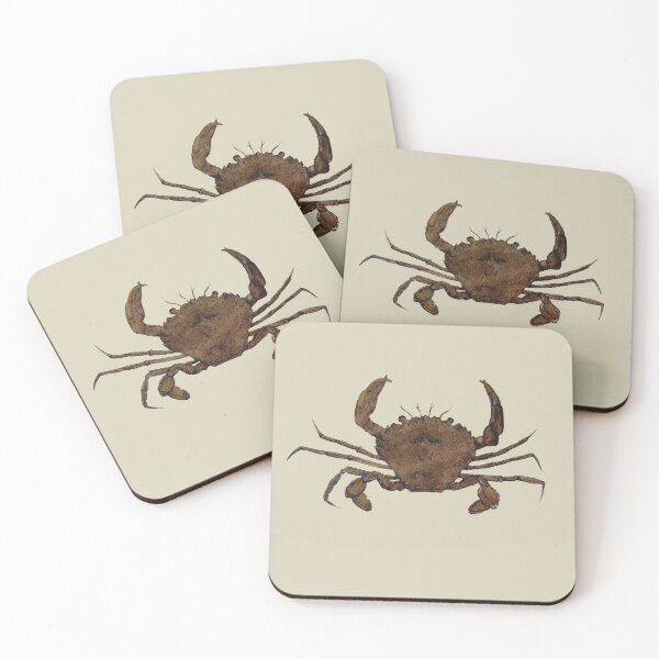 Item preview, Vintage Illustration of a Brown Crab designed and sold by KALEIDOSCOPE UK.