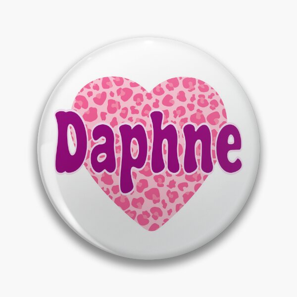 Item preview, Daphne Name Pink Leopard Heart  designed and sold by Jeallan Designs.