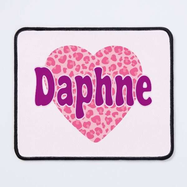 Item preview, Daphne Name Pink Leopard Heart designed and sold by Jeallan Designs.