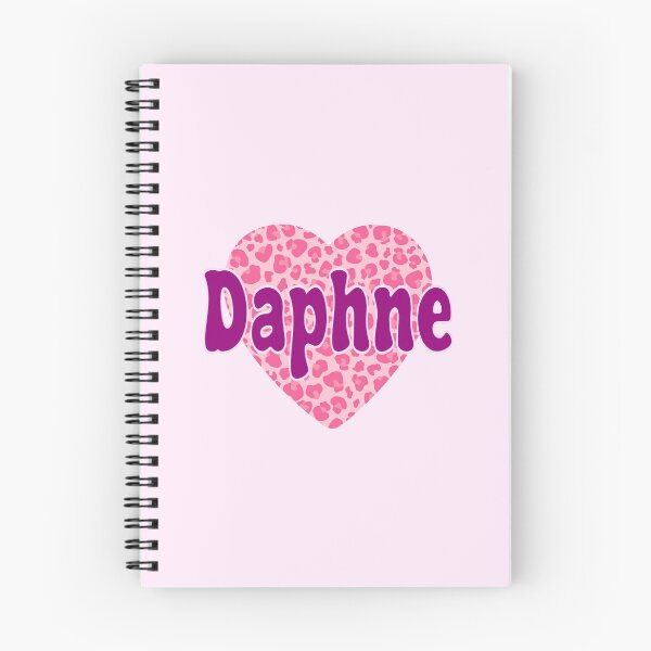Item preview, Daphne Name Pink Leopard Heart  designed and sold by Jeallan Designs.