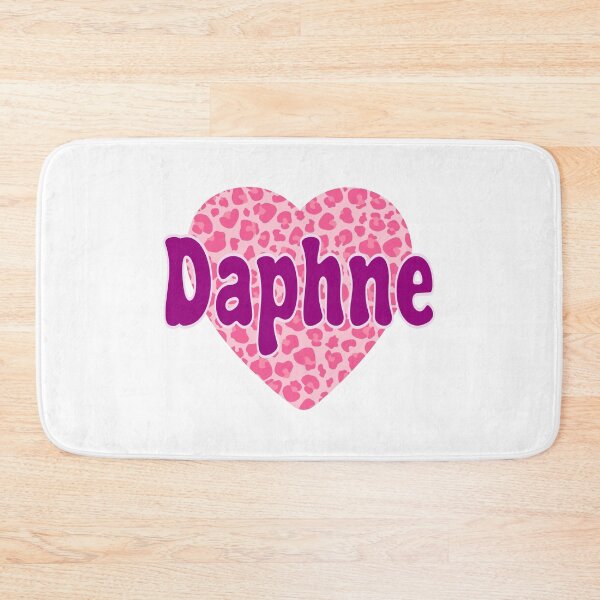 Item preview, Daphne Name Pink Leopard Heart  designed and sold by Jeallan Designs.