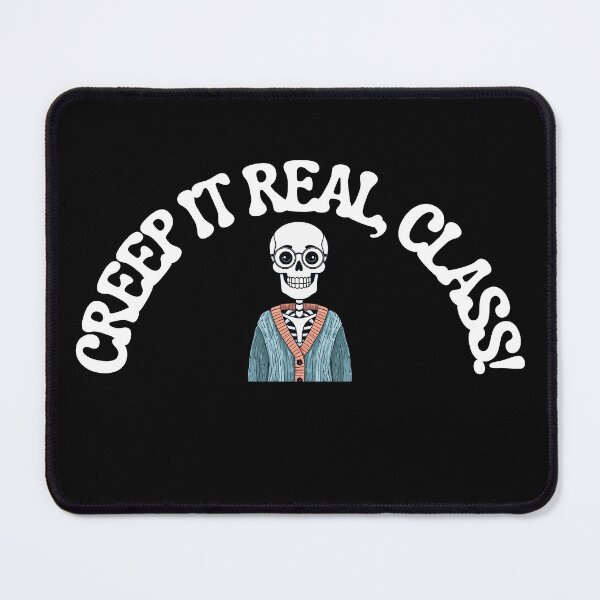Item preview, Creep It Real Class! Skeleton – Funny Cozy Halloween Pun Design designed and sold by Coaster Culture Industries.