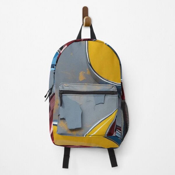 Item preview, Primary Flow – Abstract Chrome Art in Yellow, Red, and Sky Blue designed and sold by Harmonic_Layers.
