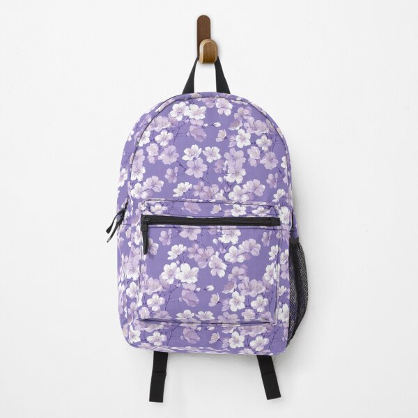 Item preview, Delicate Lavender White Cherry Blossom Pattern designed and sold by GrinGalore.