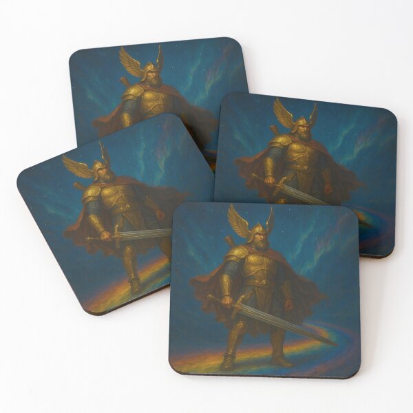 Item preview, Heimdall on the Rainbow Bridge designed and sold by NorseDrip.