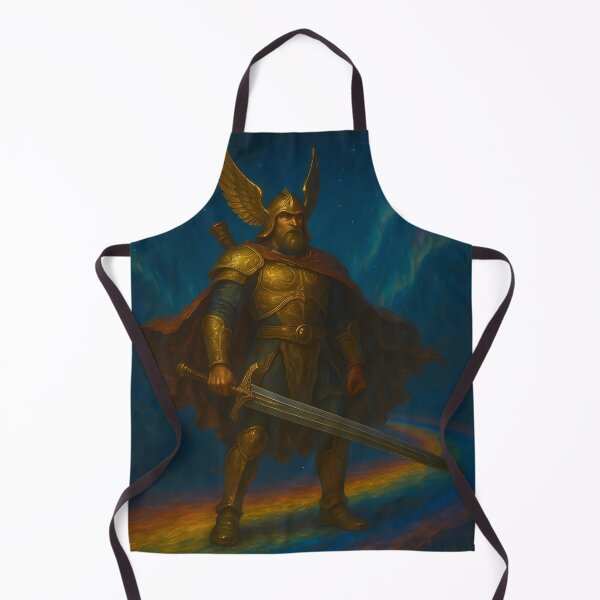 Item preview, Heimdall on the Rainbow Bridge designed and sold by NorseDrip.