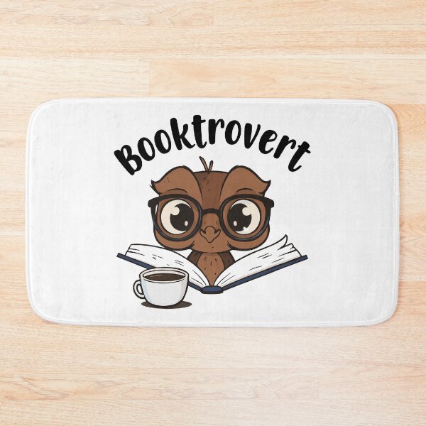 Item preview, Booktrovert owl with book and coffee designed and sold by HandicraftArt.