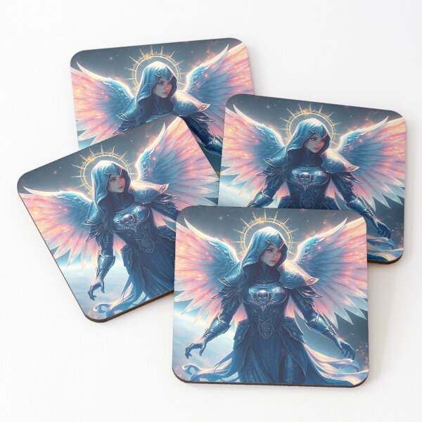 Item preview, Ethereal Galactic Female Angel cloaked in hues of cosmic stardust designed and sold by girishf.