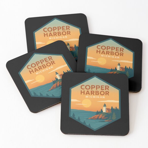 Item preview, Copper Harbor Michigan Geometric Emblem designed and sold by American Travels.