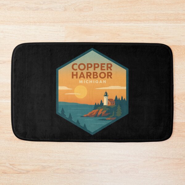 Item preview, Copper Harbor Michigan Geometric Emblem designed and sold by American Travels.