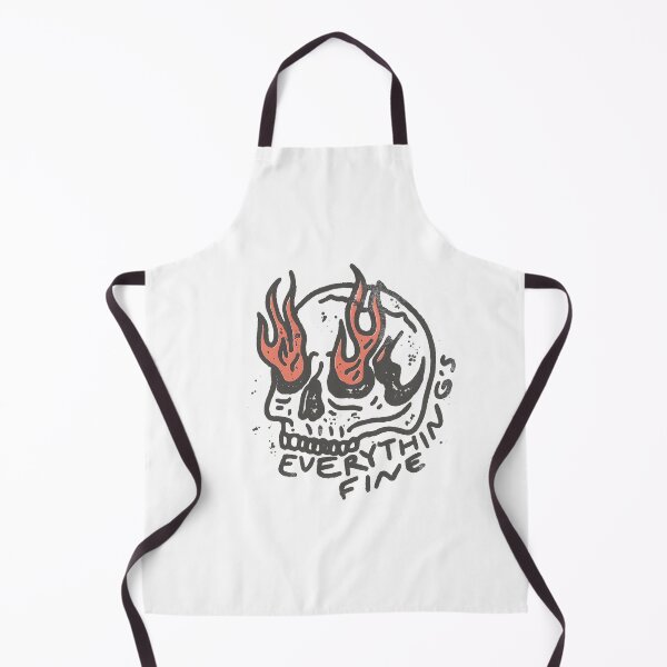 Item preview, Everything’s Fine – Flaming Skull Graphic Design designed and sold by HausenandBecker.
