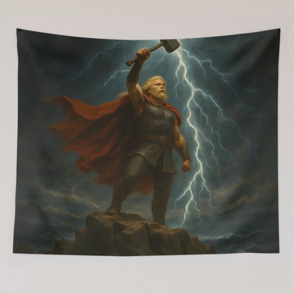 Item preview, Thor Summons the Storm designed and sold by NorseDrip.
