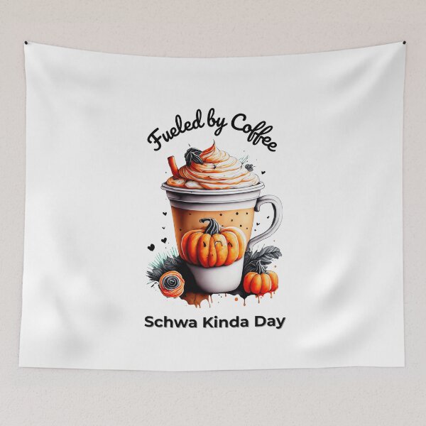 Item preview, Fueled by Coffee Funny Schwa Teacher Life Gift designed and sold by 2SassyBritts.