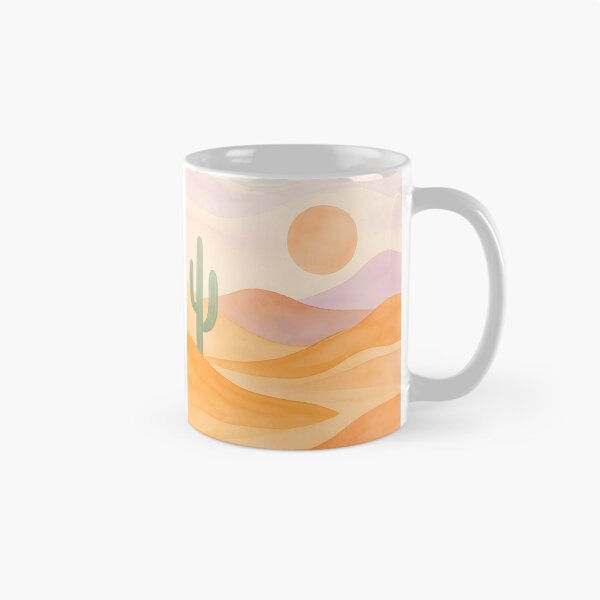 Item preview,  "Desert Serenity: Geometric Cacti & Retro Sunset – Minimalist Vector Art" designed and sold by teesprinkle.
