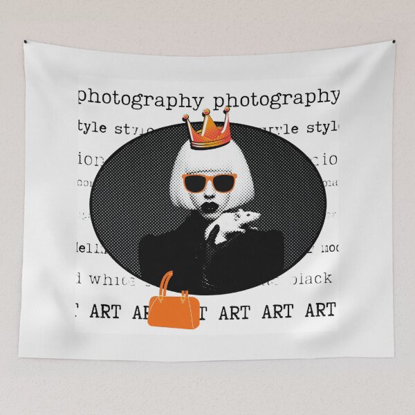 Item preview, Art with cartoon elements, black white and orange artwork with a rat designed and sold by silent-violin.