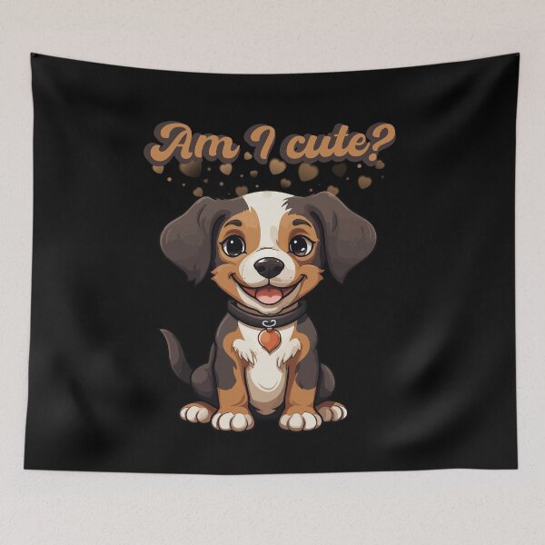 Item preview, Am i cute puppy cartoon designed and sold by DżodżoJoy.