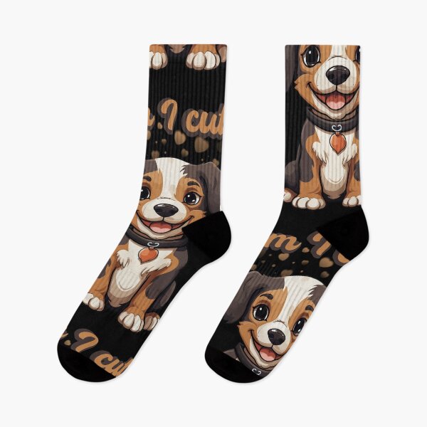 Item preview, Am i cute puppy cartoon designed and sold by DżodżoJoy.