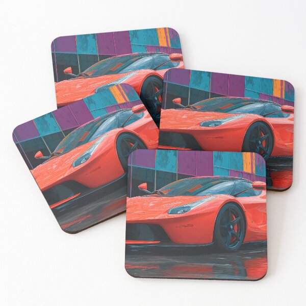 Item preview, Pop Art Ferrari LaFerrari – Luxury Supercar Wall Print designed and sold by AutoPopStudio.