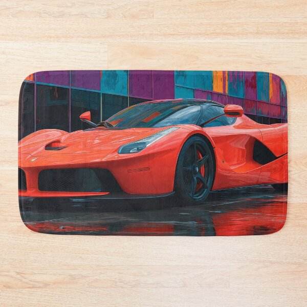 Item preview, Pop Art Ferrari LaFerrari – Luxury Supercar Wall Print designed and sold by AutoPopStudio.