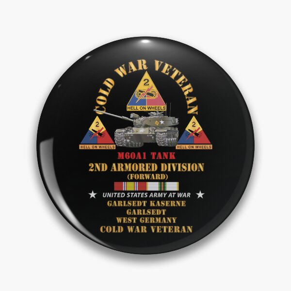 Item preview, Army - Cold War Vet - 2nd Armored Division - Garlstedt, Germany - M60A1 Tank w COLD SVC designed and sold by Military Insignia Products.