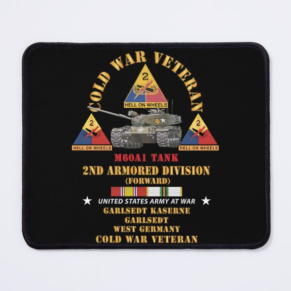 Item preview, Army - Cold War Vet - 2nd Armored Division - Garlstedt, Germany - M60A1 Tank w COLD SVC designed and sold by Military Insignia Products.