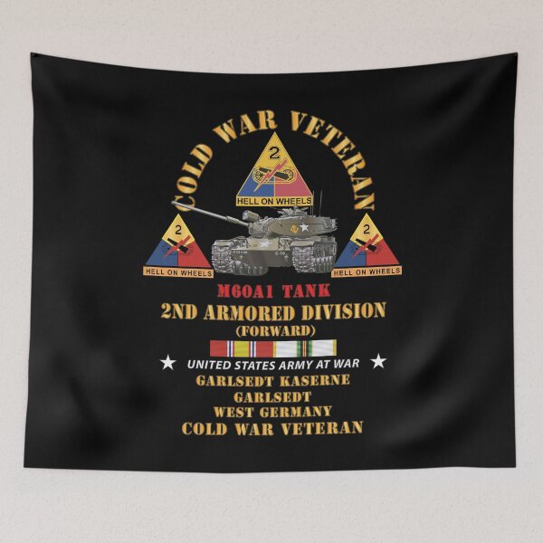 Item preview, Army - Cold War Vet - 2nd Armored Division - Garlstedt, Germany - M60A1 Tank w COLD SVC designed and sold by Military Insignia Products.