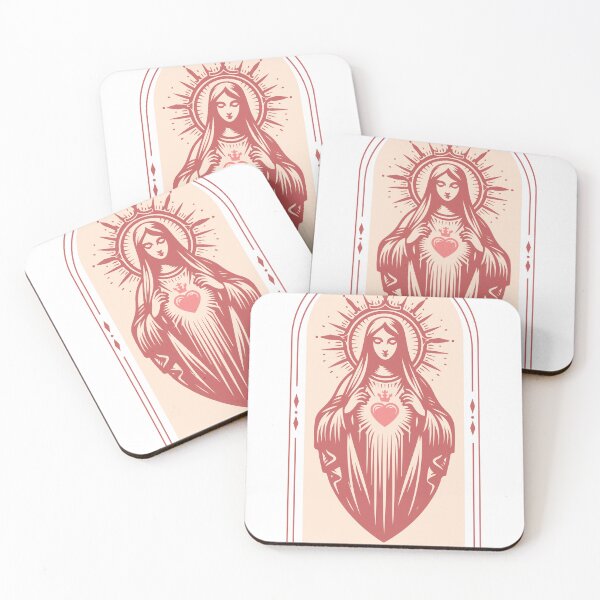 Item preview, John 13:34, The Virgin Mary Madonna in Red designed and sold by Holy Coast Threads (Formerly ChristianFlower).