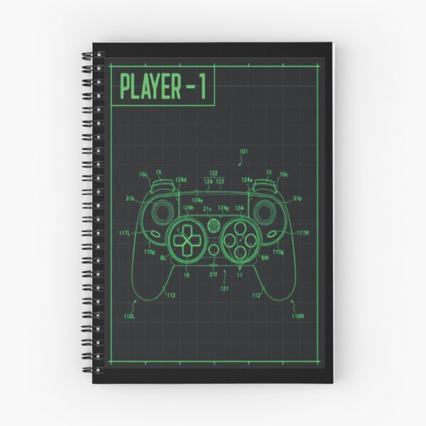 Artikelvorschau, Spielspieler 1 Blaupause – Neon Gamer Controller Design entworfen und verkauft von A2JRetro.