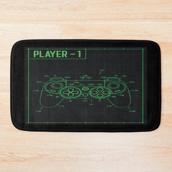 Item preview, Game Player 1 Blueprint – Neon Gamer Controller Design designed and sold by A2JRetro.
