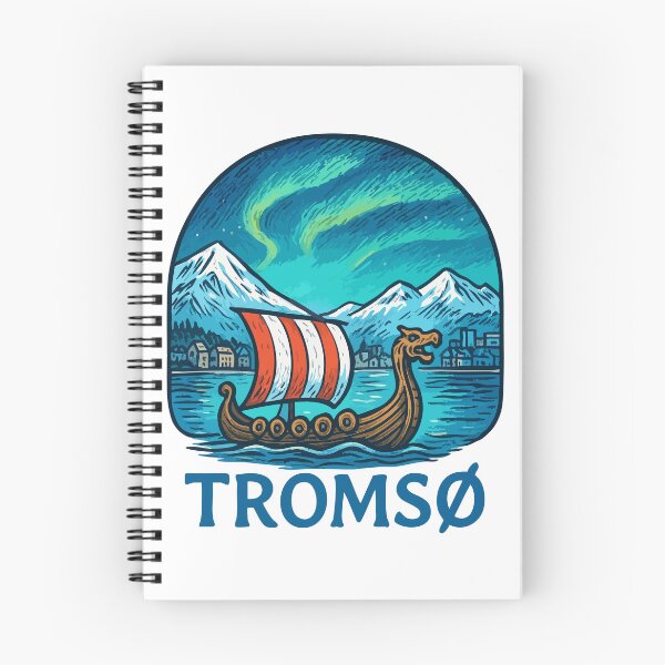 Item preview, Tromso Norway Travel Retro designed and sold by TomFrontierArt.
